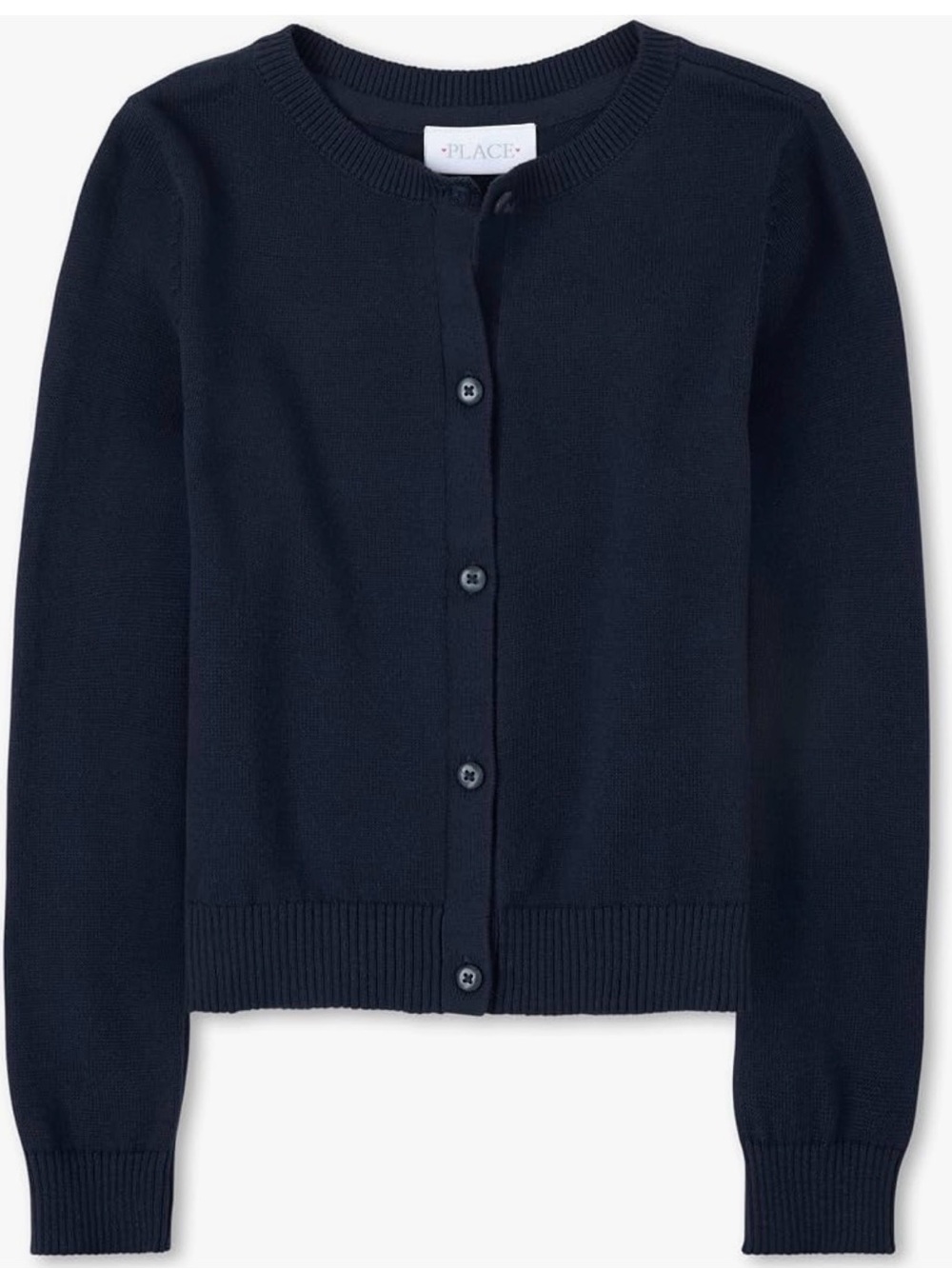 The Children's Place Navy Button-Front Cardigan